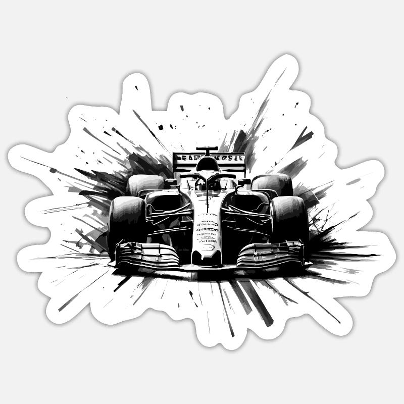 Absolute Speed - Sticker size S (10 x 10 cm) - white matte