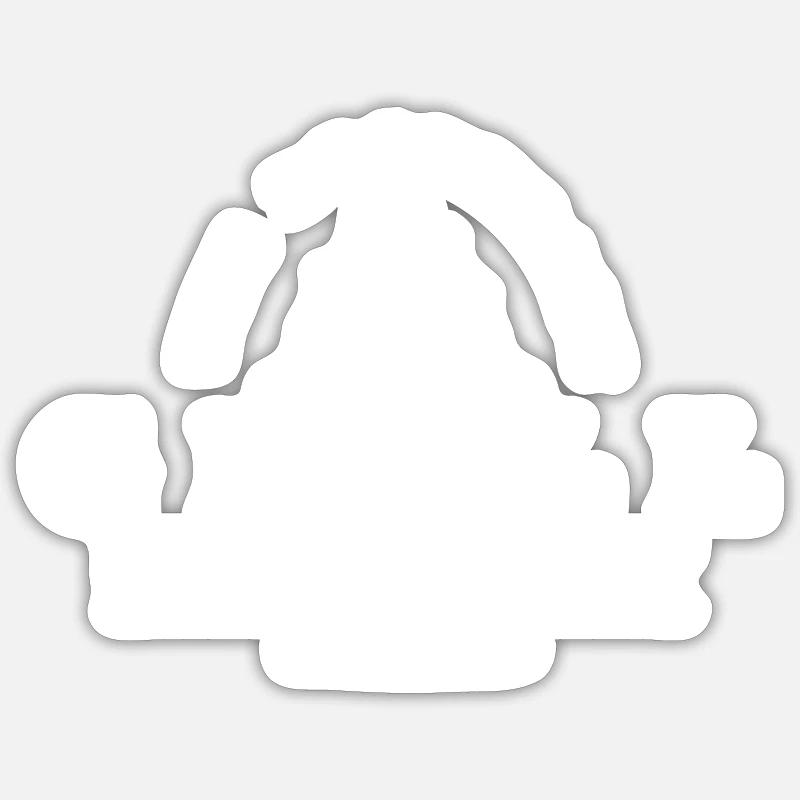 Grill crew - Sticker size S (10 x 10 cm) - white matte