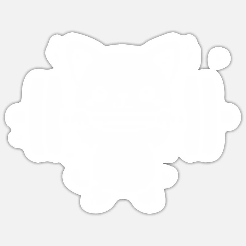 musculation - Sticker taille S (10 x 10 cm) - blanc mat