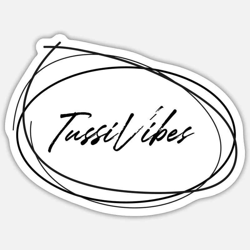 Le monde devient plus coloré - TussiVibes - Sticker taille S (10 x 10 cm) - blanc mat