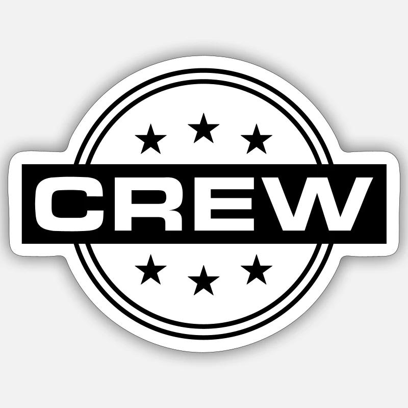 Crew Sticker Größe S (10 x 10 cm)