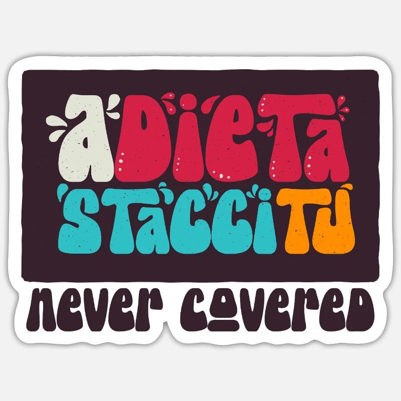 Le régime Stacci Tu - Sticker taille S (10 x 10 cm) - blanc mat