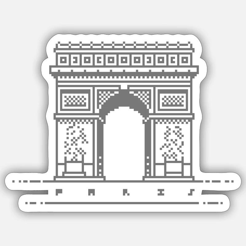 1bit Triumphbogen Sticker Größe S (10 x 10 cm)