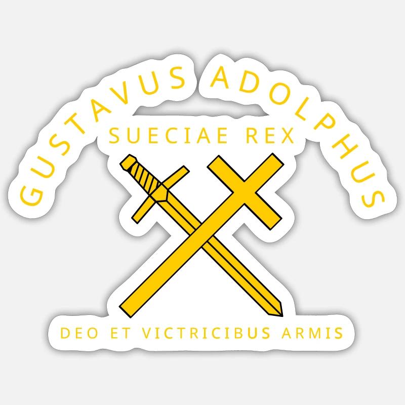 Gustav Adolf Sticker Größe S (10 x 10 cm)