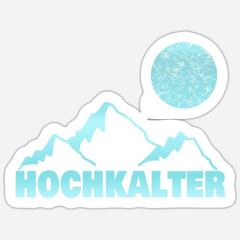 Gift for Hochkalter - Sticker size S (10 x 10 cm) - white matte