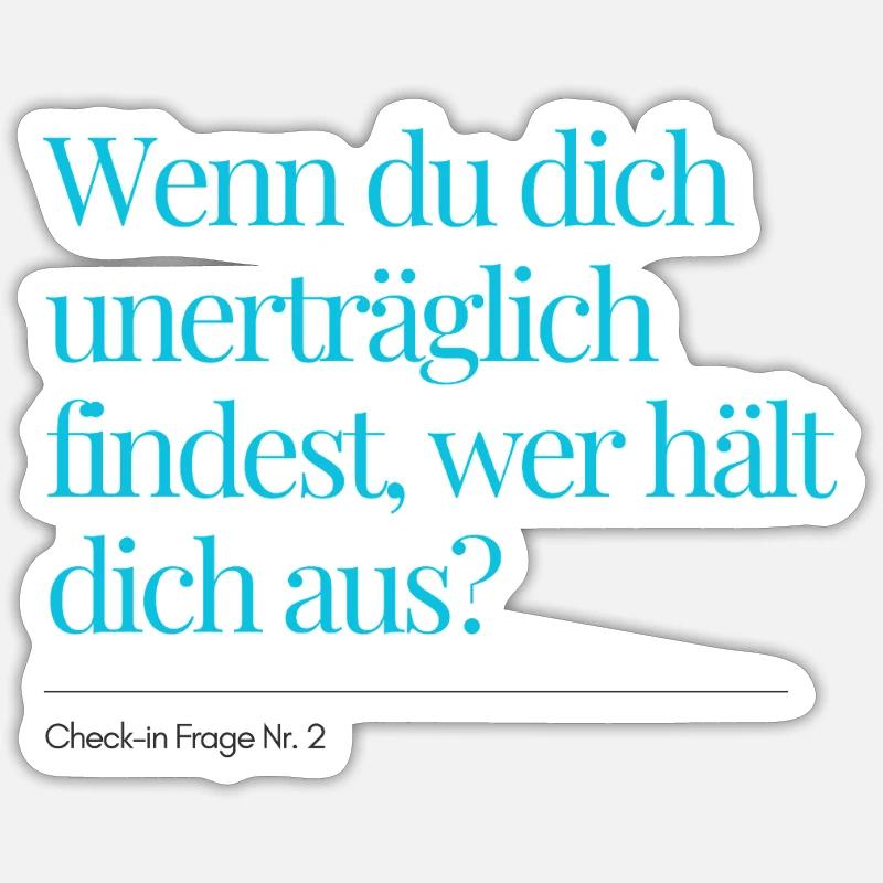 Question n° 2 d’enregistrement - Sticker taille S (10 x 10 cm) - blanc mat