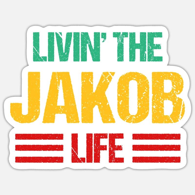 Jacob Sticker size S (10 x 10 cm)