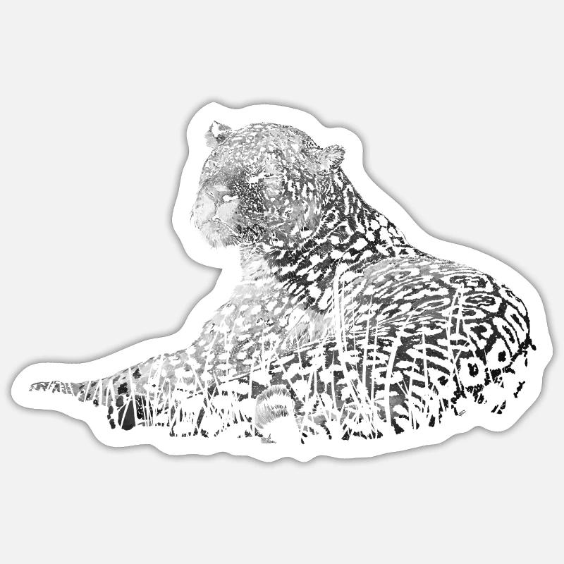 Léopard Autocollant