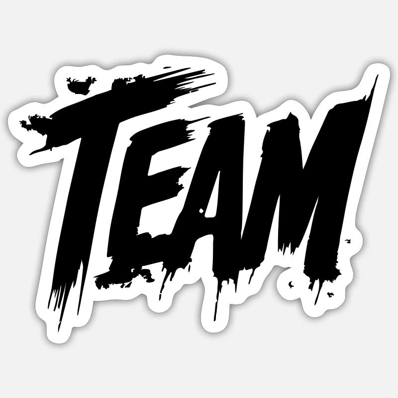 Groupe d’équipe - Sticker taille S (10 x 10 cm) - blanc mat