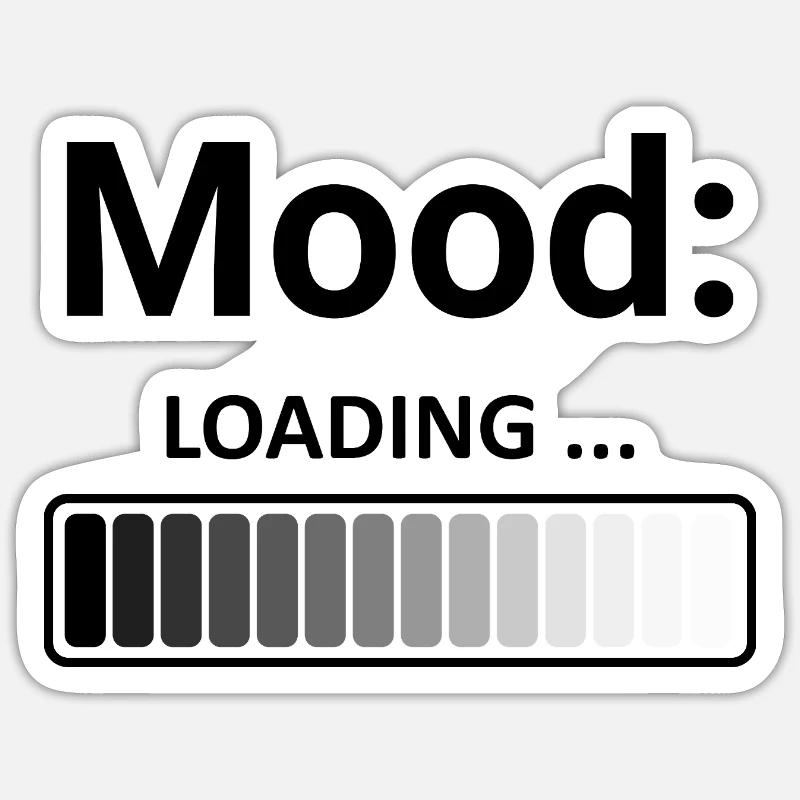 Mood Loading Stylish Design Loading Bar Sticker size S (10 x 10 cm)