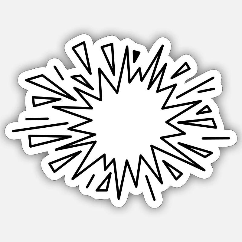 Comic Knall Sticker Größe S (10 x 10 cm)
