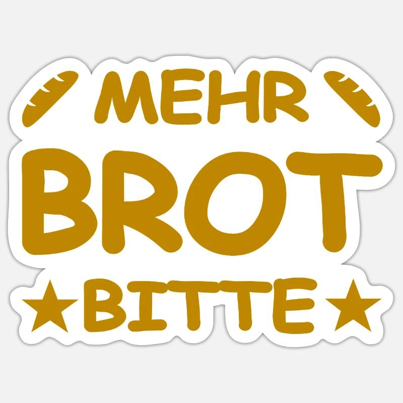 Bread - Sticker size S (10 x 10 cm) - white matte