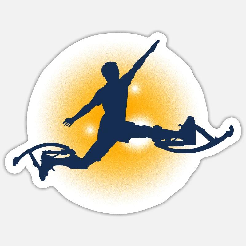 Boking Silhouette - Sticker Größe S (10 x 10 cm) - Mattweiß