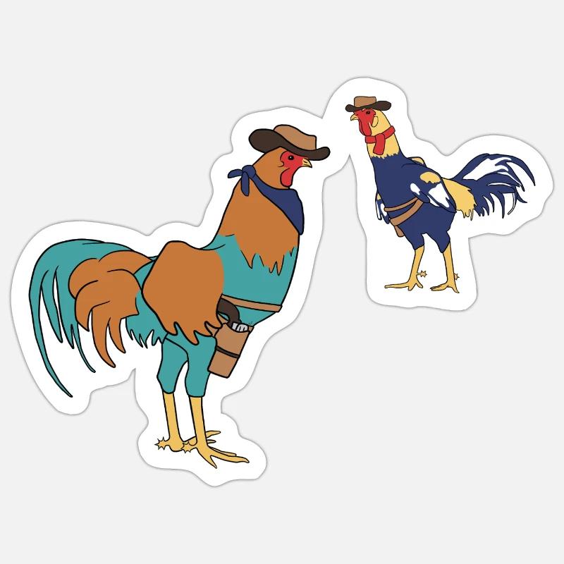 Rivalen - Sticker Größe S (10 x 10 cm) - Mattweiß