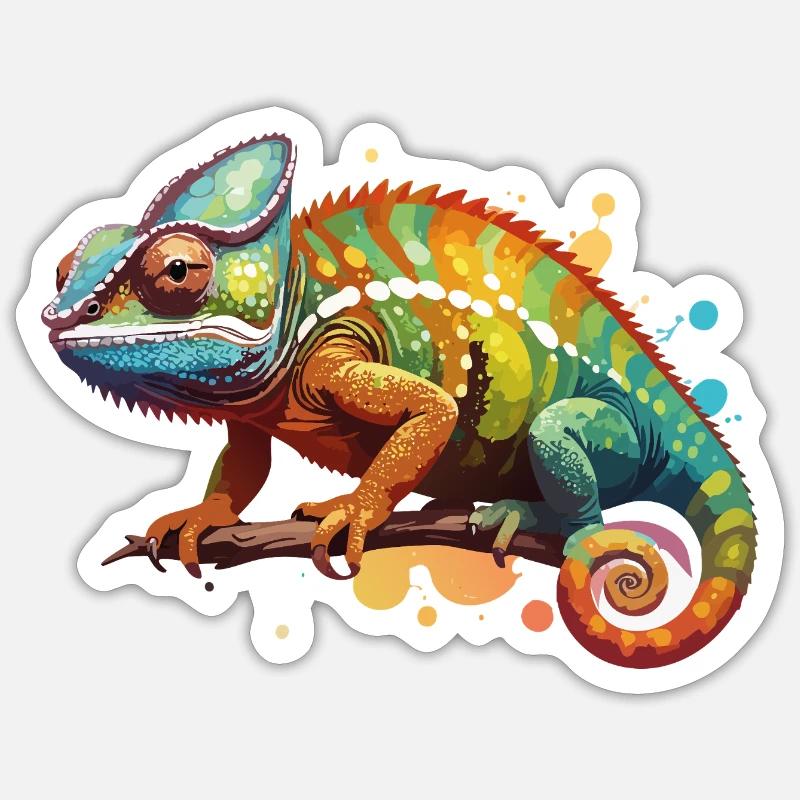 Cham_2 - Sticker taille S (10 x 10 cm) - blanc mat