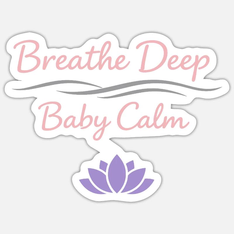 Vorgeburtliches Yoga Werdende Mutter - Sticker Größe S (10 x 10 cm) - Mattweiß