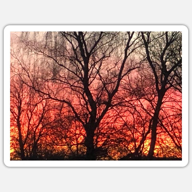 sunset Sticker size S (10 x 10 cm)