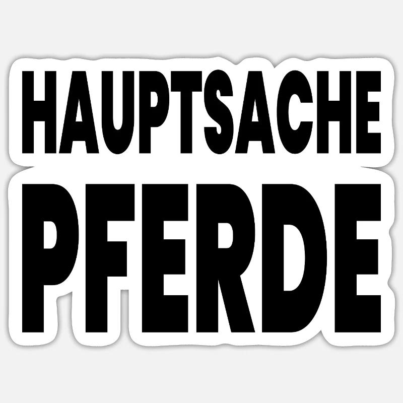 Pferde - Sticker Größe S (10 x 10 cm) - Mattweiß