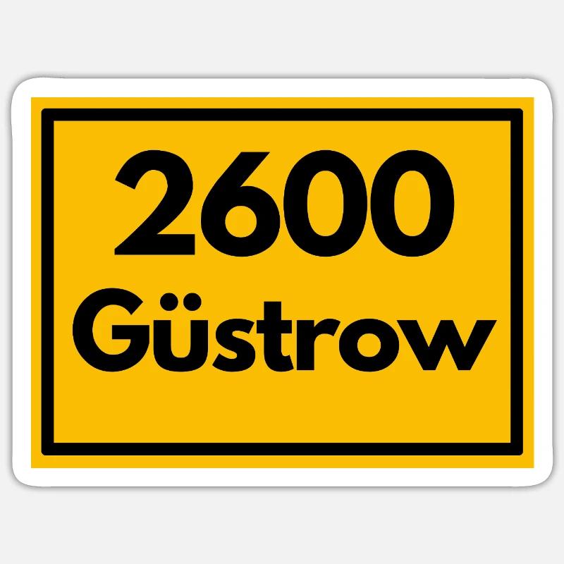 ANCIEN CODE POSTAL 2600 GÜSTROW RENAISSANCE Sticker taille S (10 x 10 cm)
