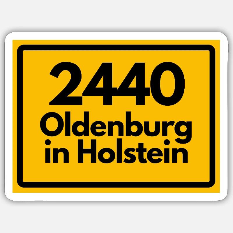 ANCIEN CODE POSTAL 2440 OLDENBURG EN HOLSTEIN Sticker taille S (10 x 10 cm)