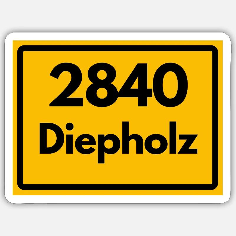 OLD POSTCODE POSTCODE RETRO 2840 DIEPHOLZ – HANSEB Sticker size S (10 x 10 cm)