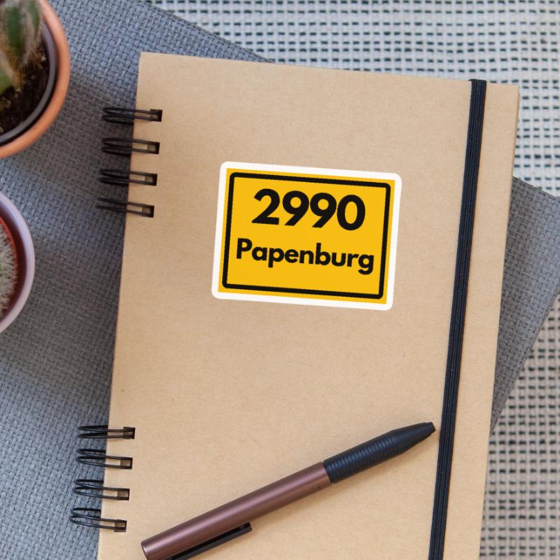 OLD POSTCODE POSTCODE RETRO 2990 PAPENBURG Sticker size S (10 x 10 cm)