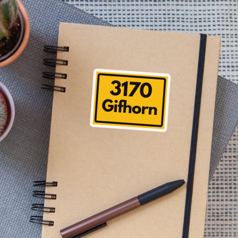 OLD POSTCODE POSTCODE RETRO 3170 GIFHORN – MÜHLEN Sticker size S (10 x 10 cm)