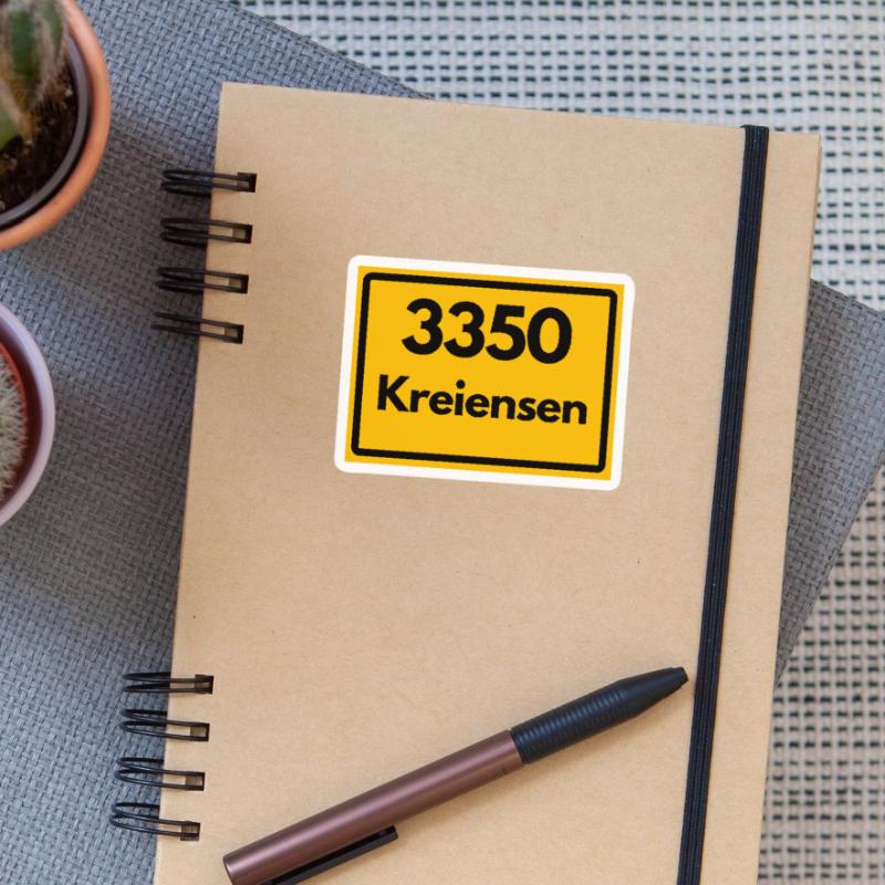 OLD POSTCODE POSTCODE RETRO 3350 KREIENSEN Sticker size S (10 x 10 cm)