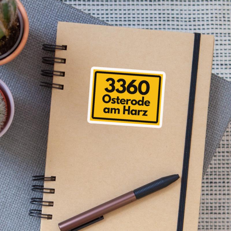 OLD POSTCODE POSTCODE RETRO 3360 OSTERODE HARZ Sticker size S (10 x 10 cm)