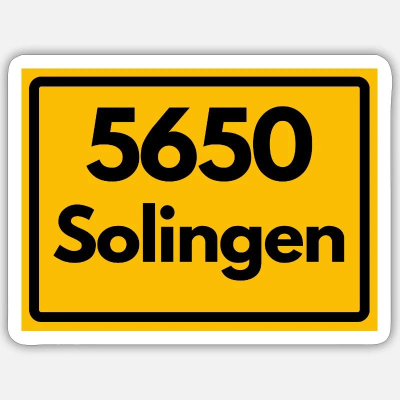 OLD POSTCODE POSTCODE RETRO 5650 SOLINGEN Sticker size S (10 x 10 cm)