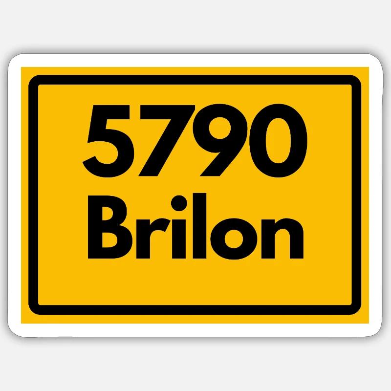 ANCIEN CODE POSTAL RETRO 5790 BRILON Sticker taille S (10 x 10 cm)