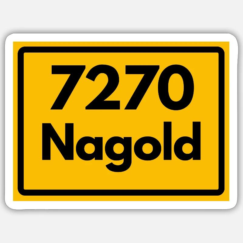 ANCIEN CODE POSTAL 7270 NAGOLD HEIMATSTOLZ Sticker taille S (10 x 10 cm)