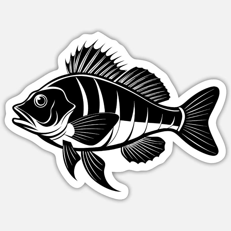 Why Fish - Sticker size S (10 x 10 cm) - white matte