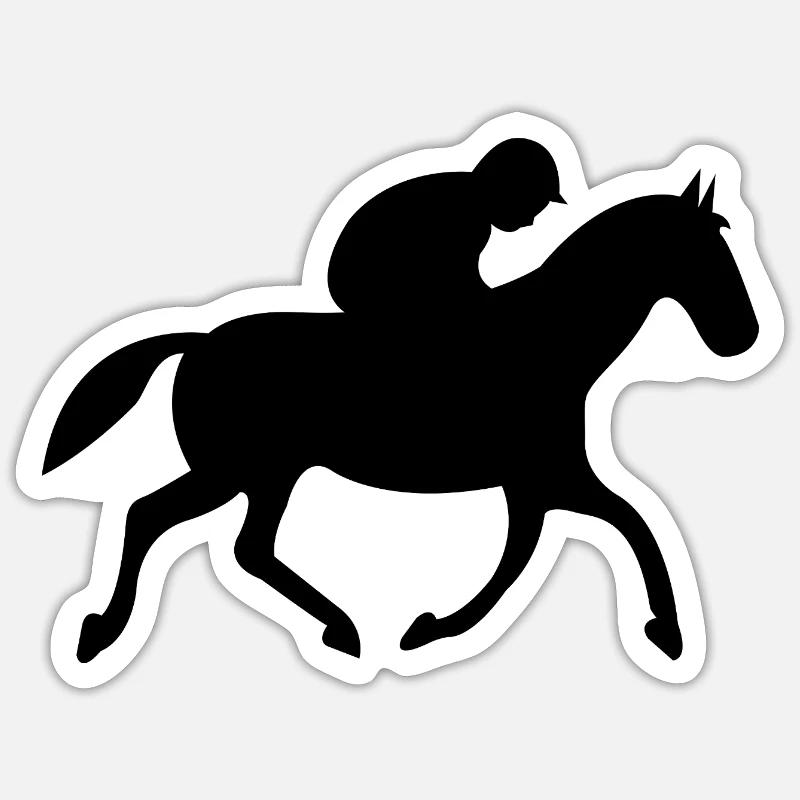 Ride - Sticker size S (10 x 10 cm) - white matte