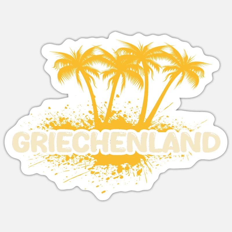 Griechenland - Sticker Größe S (10 x 10 cm) - Mattweiß