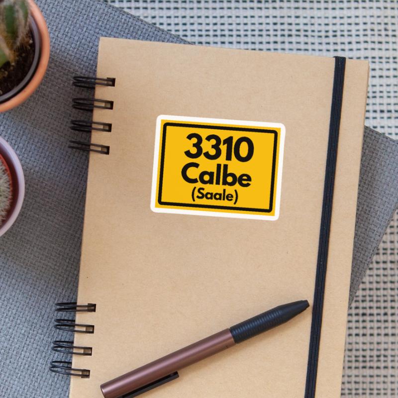 OLD POSTCODE POSTCODE 3310 CALBE SAALE HEIMATSTOLZ Sticker size S (10 x 10 cm)