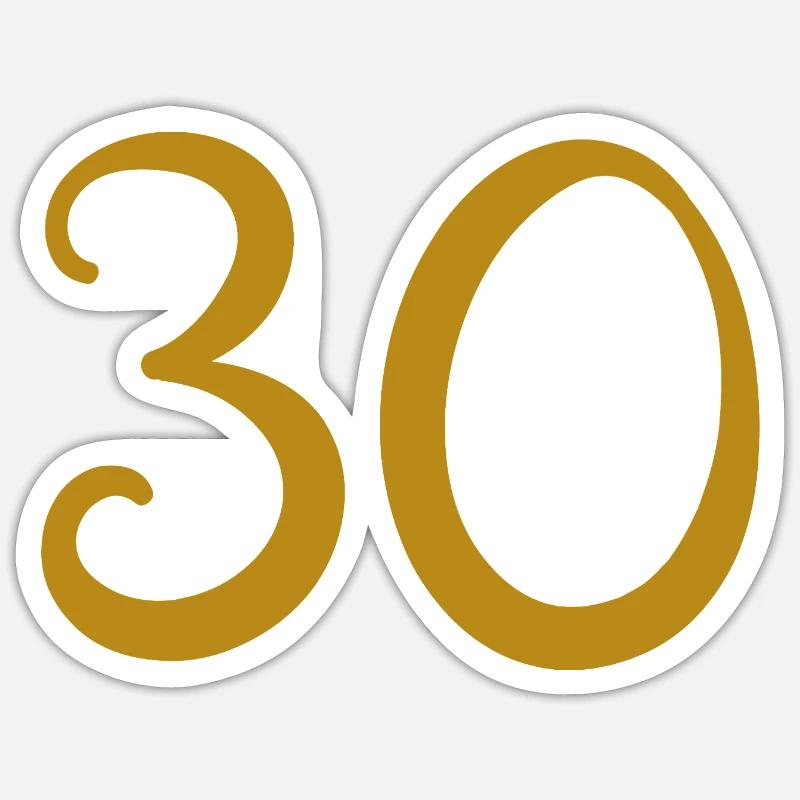 30 - Sticker taille S (10 x 10 cm) - blanc mat