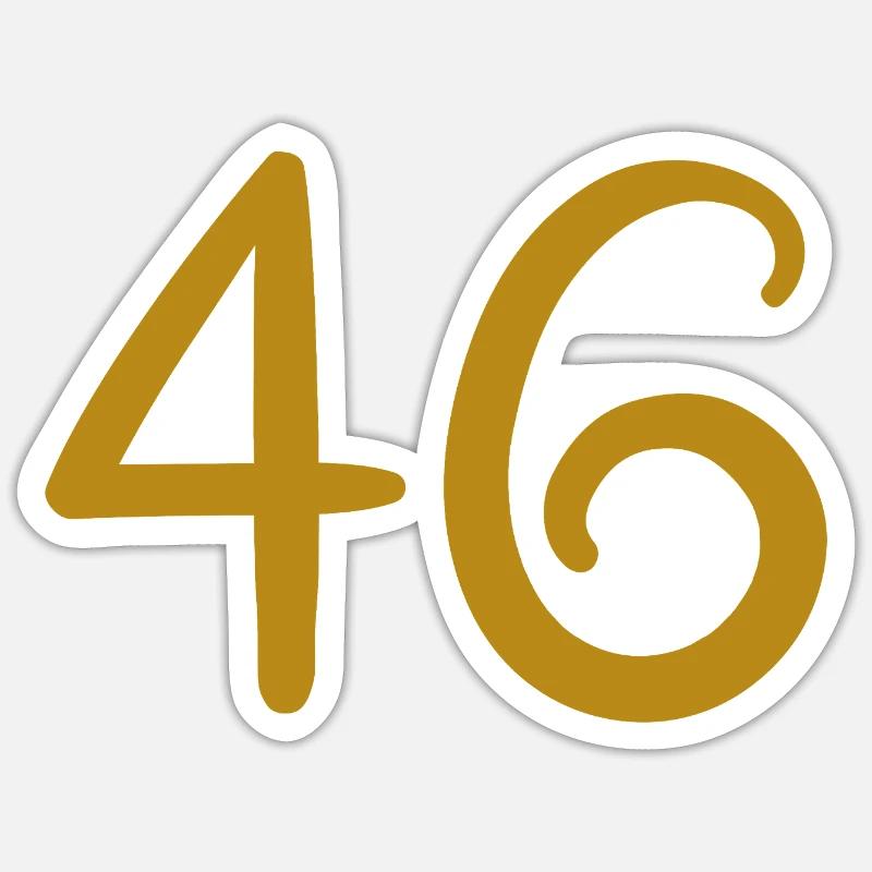 46 - Sticker taille S (10 x 10 cm) - blanc mat