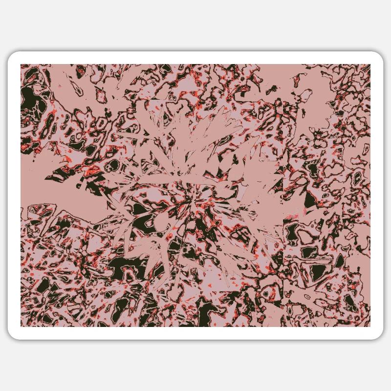 Rose Vines Abstract Pattern - Sticker size S (10 x 10 cm) - white matte