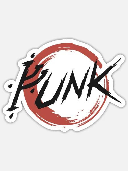 G-PUNK – Widerstand (Weiß) - Sticker Größe S (10 x 10 cm) - Mattweiß