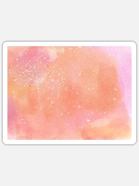 Pastellwasser Farbenglanz - Sticker Größe S (10 x 10 cm) - Mattweiß