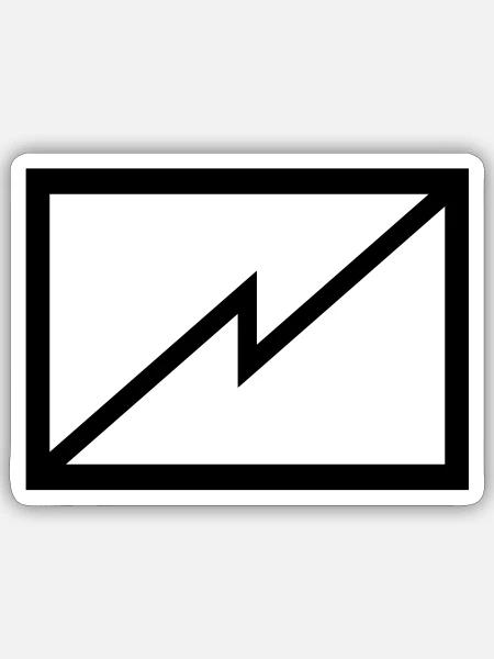 Elektronische Kampführung - Sticker Größe S (10 x 10 cm) - Mattweiß