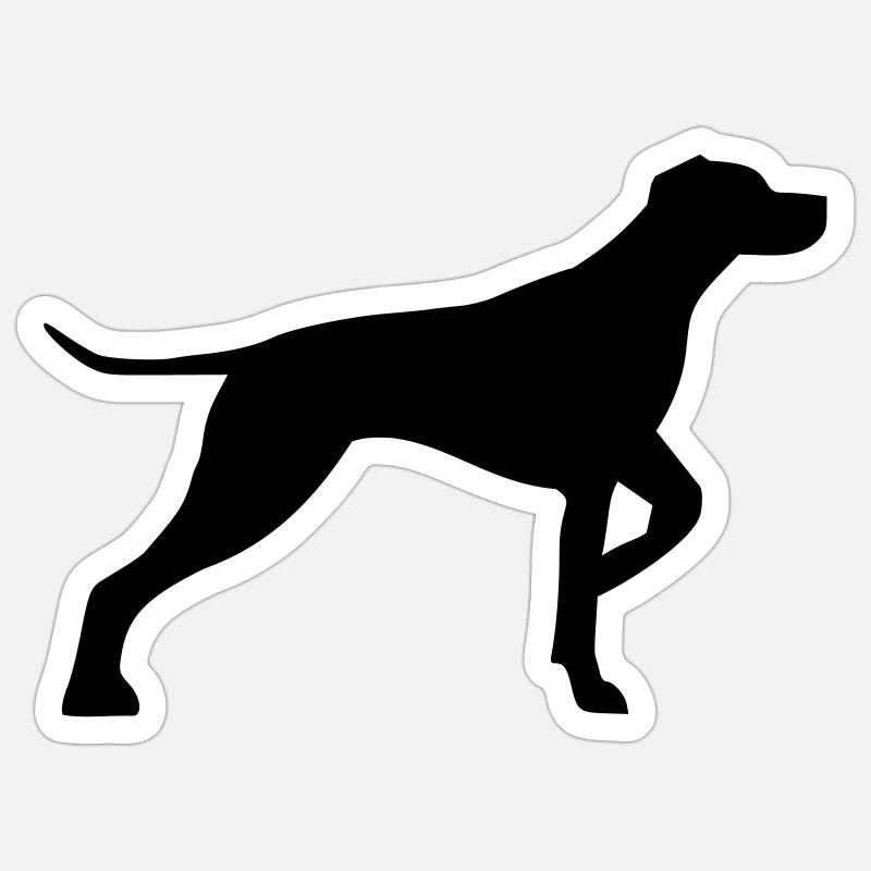 Jagdhund Sticker Größe S (10 x 10 cm)