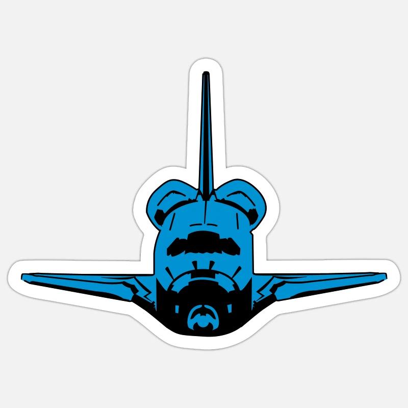 Space Shuttle Sticker size S (10 x 10 cm)