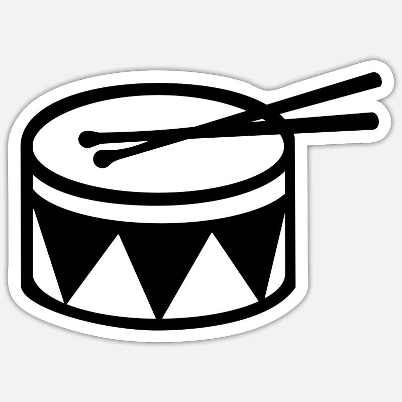 Drum Sticker size S (10 x 10 cm)