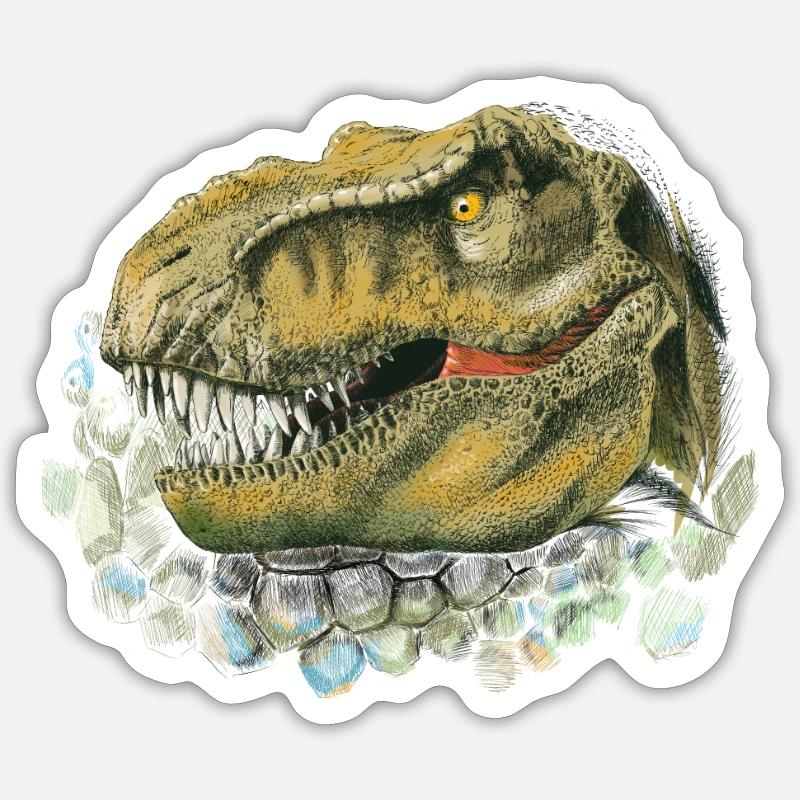 Dinosaur - Sticker size S (10 x 10 cm) - white matte
