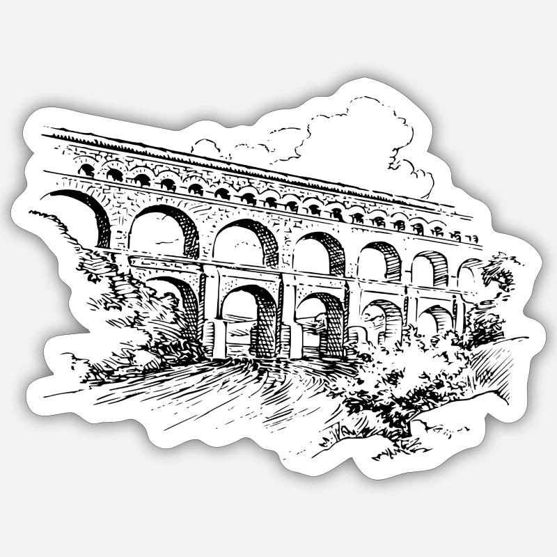 bridge bridge architecture architecture build2 Sticker size S (10 x 10 cm)