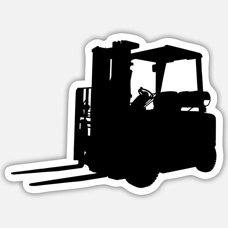 forklift Sticker size S (10 x 10 cm)