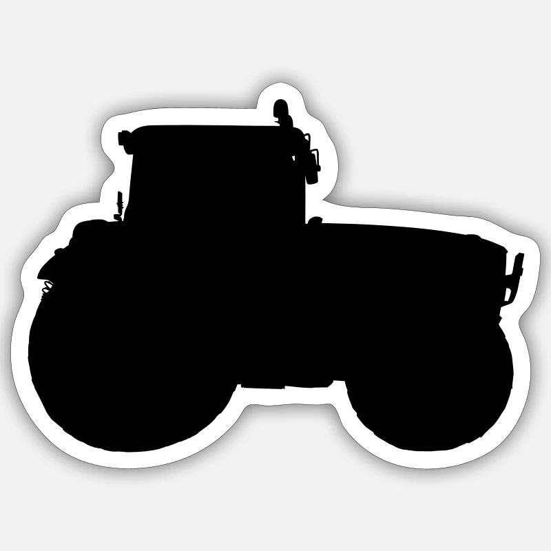 tractor - Sticker size S (10 x 10 cm) - white matte