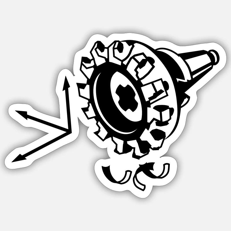 fraeser - Sticker taille S (10 x 10 cm) - blanc mat